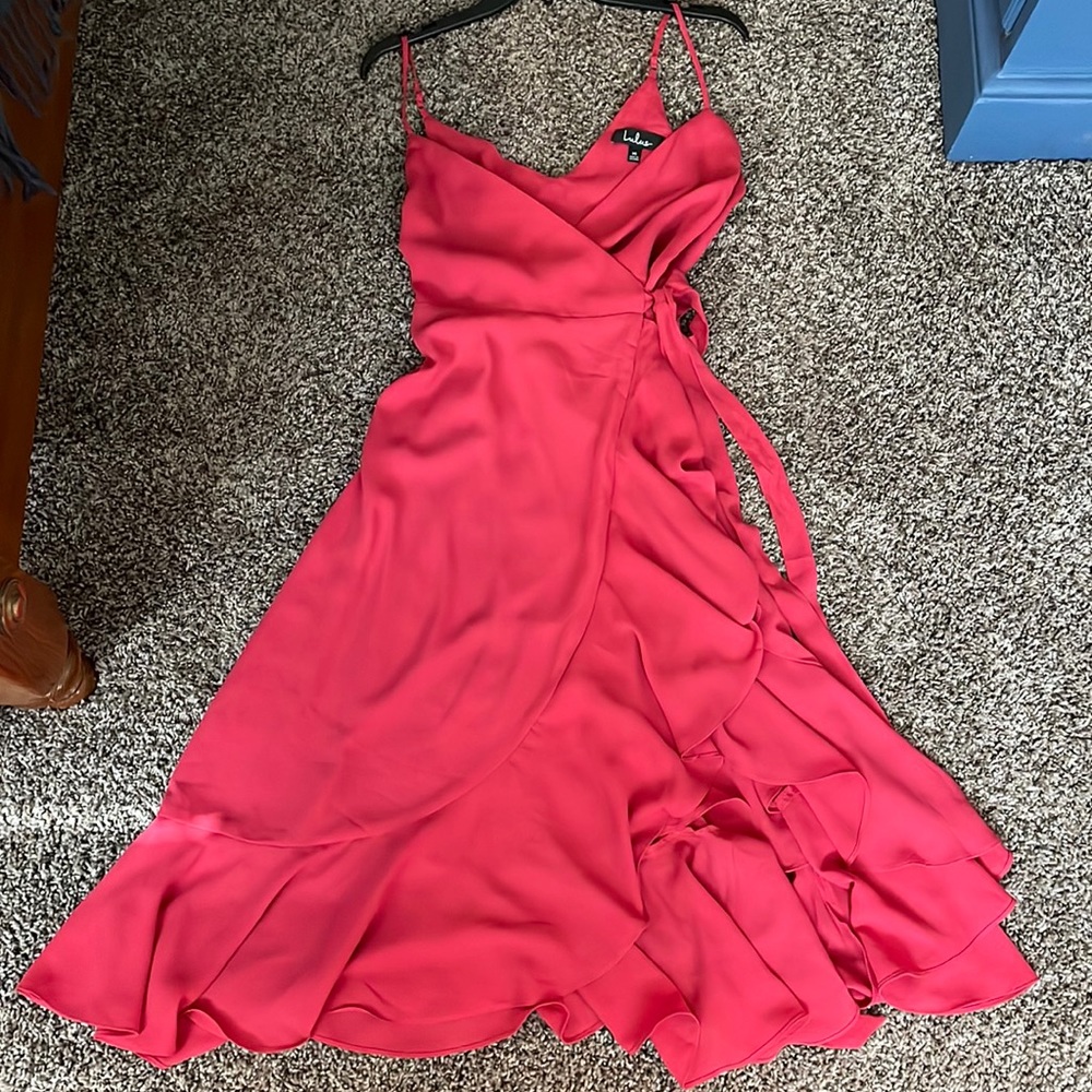Pink Wrap Dress